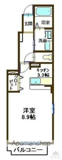 アンソレイエⅠ【1階】の間取り
