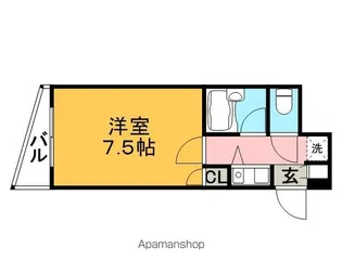 アーバンクルーザー六ツ門【8階】の間取り