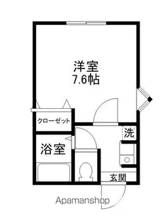 メゾンMK【105号室】の間取り