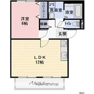 SURPLUS KITAHARA B【1階】の間取り