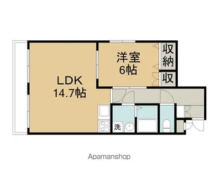 コアコート南町【101号室】の間取り