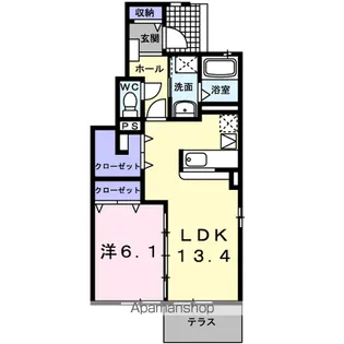 サニートロン・福住【1階】の間取り