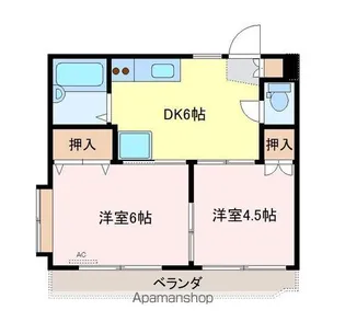 サンハイツマンション【201号室】の間取り