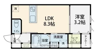 (仮称)GO FUN APARTMENT 矢木【101号室】の間取り