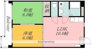 モンターニュ国領【102号室】の間取り