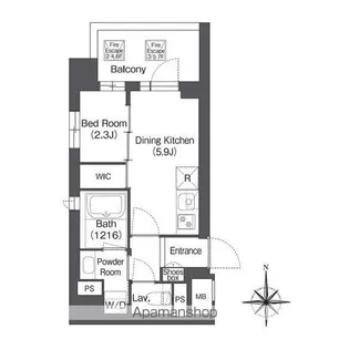 コンフォリア森下サウス【7階】の間取り
