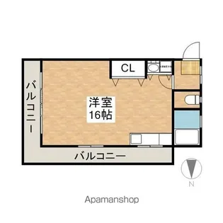 共栄ビル【401号室】の間取り