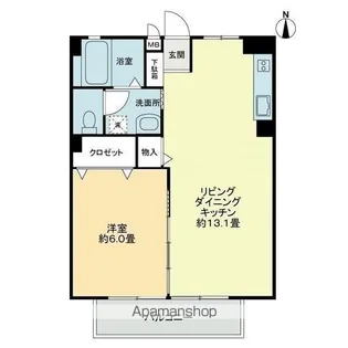 フォブールくさか【2階】の間取り
