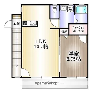 神奈川県川崎市宮前区土橋6丁目【アパート】の間取り