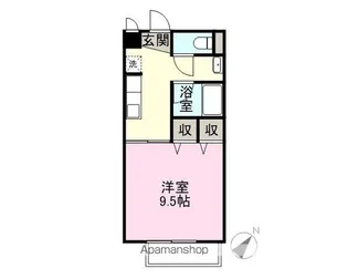 S.R.TAKA2【105号室】の間取り