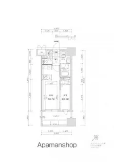 グランフォーレ千早マークスクエア ウエストウイング【11階】の間取り