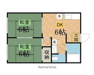 グリーンハイツ【102号室号室】の間取り