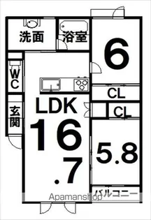TOWN3・9【302号室】の間取り