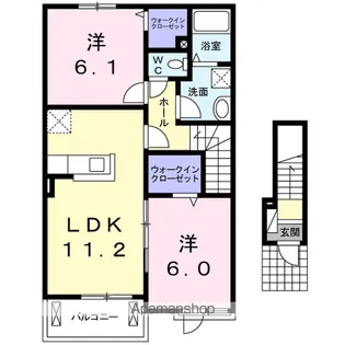 サンシーブルA【2階】の間取り