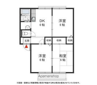 フラワーガーデン B【104号室号室】の間取り
