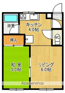 1LDKの間取り画像