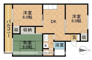 ラフォーレクラマエ【2階】の間取り