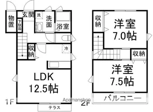 アイム・ファイン【101号室】の間取り