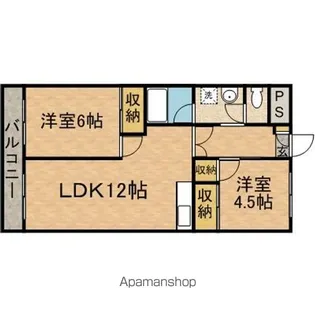 コーポ第三糀屋【1階】の間取り