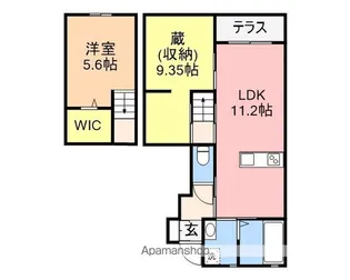 LALA MAISON【105号室】の間取り