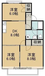 ロイヤルコート文化町Ⅲ番館【2階】の間取り