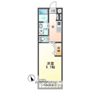 サンモール【1階】の間取り