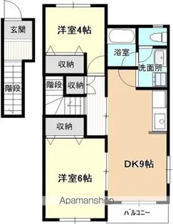 エクセルⅡさつき【203号室】の間取り
