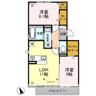 COURE【3階】の間取り