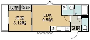 GRADUS若葉【1階】の間取り