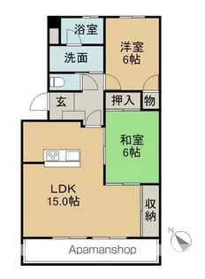 ピボットマンション生路【4階】の間取り