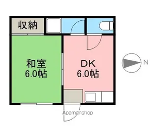 パンダおおつ【301号室】の間取り