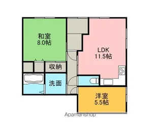 プラザ光洋【1階】の間取り