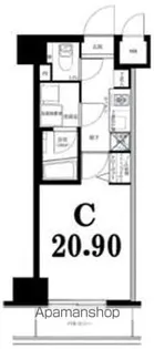 グリフィン横浜・西口壱番館【403号室】の間取り