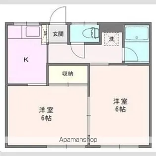 ヤマザキハイツ【101号室】の間取り