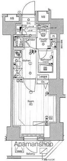 プレミアムキューブG渋谷神南【13階】の間取り