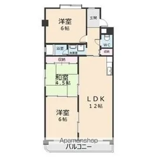 ハイライフメイユウ【4階】の間取り