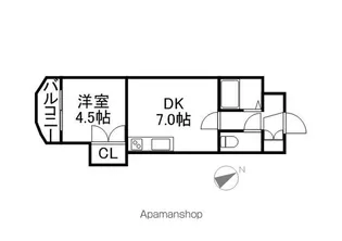 菊水コート【1005号室】の間取り