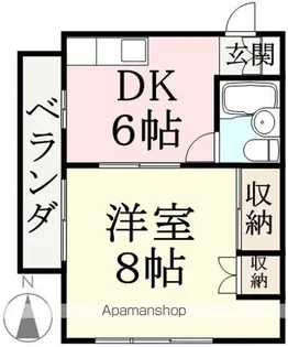 ルーミングハウス【2A号室】の間取り