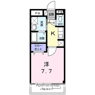 エスポワール宮本【103号室】の間取り