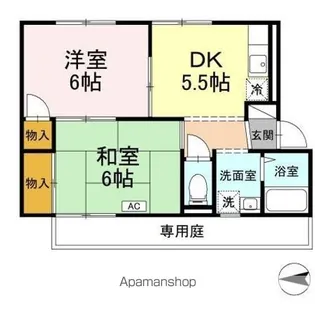 ポニーズ ハイム【102号室】の間取り