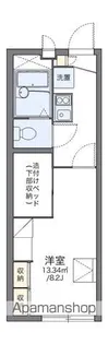 レオパレスPEACEFUL【212号室】の間取り