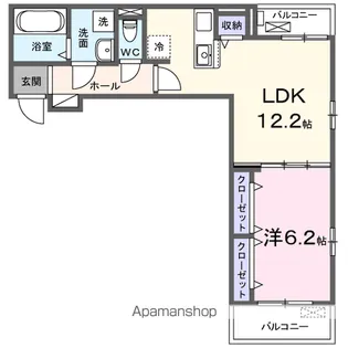 エストレーラ【203号室】の間取り