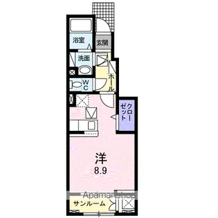 メゾン エクレレ【1階】の間取り