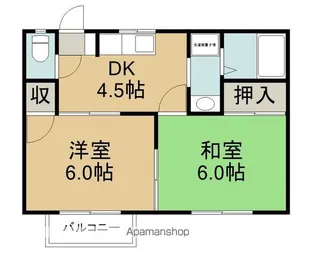 フレグランスⅠ【2階】の間取り
