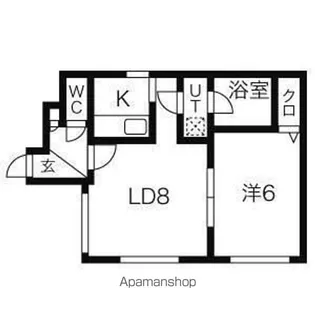エクセルハウス東札幌【4階】の間取り