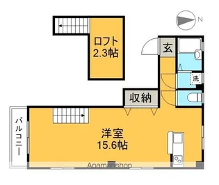 ソワール比島【3階】の間取り