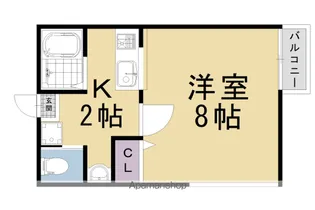 京OHBUV【303号室】の間取り