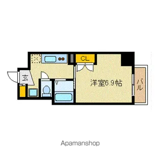 ル・パルトネール梅田北【5階】の間取り