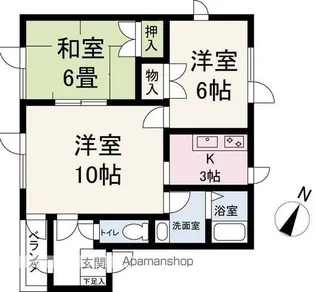 トレスハイツ【301号室】の間取り