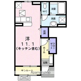 シャルマン【1階】の間取り